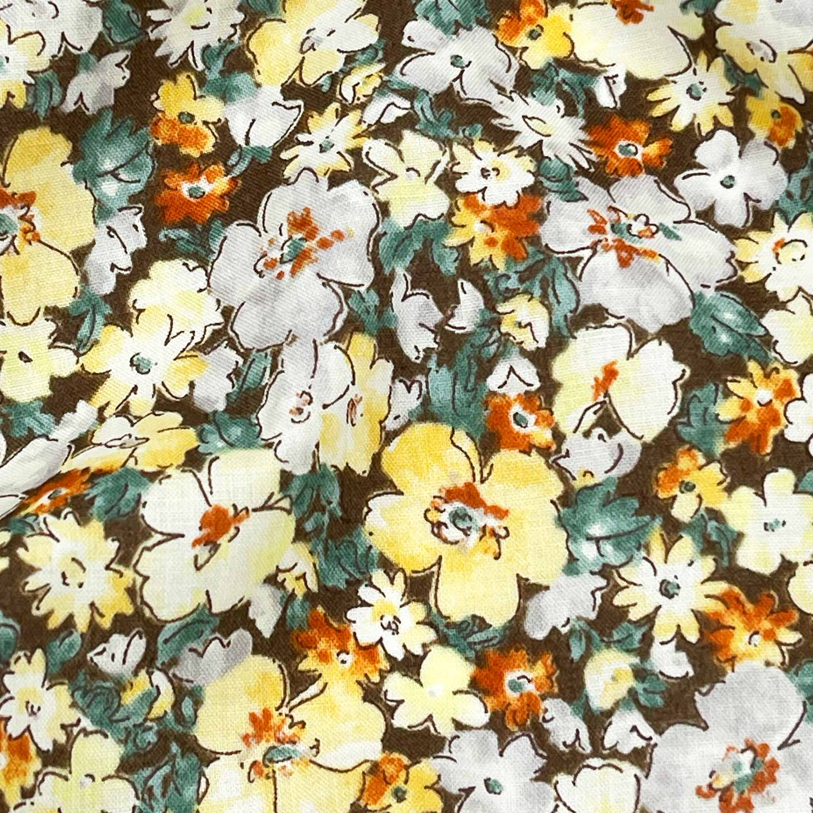 60sﾛｰﾝ小花柄ﾌﾟﾘﾝﾄ